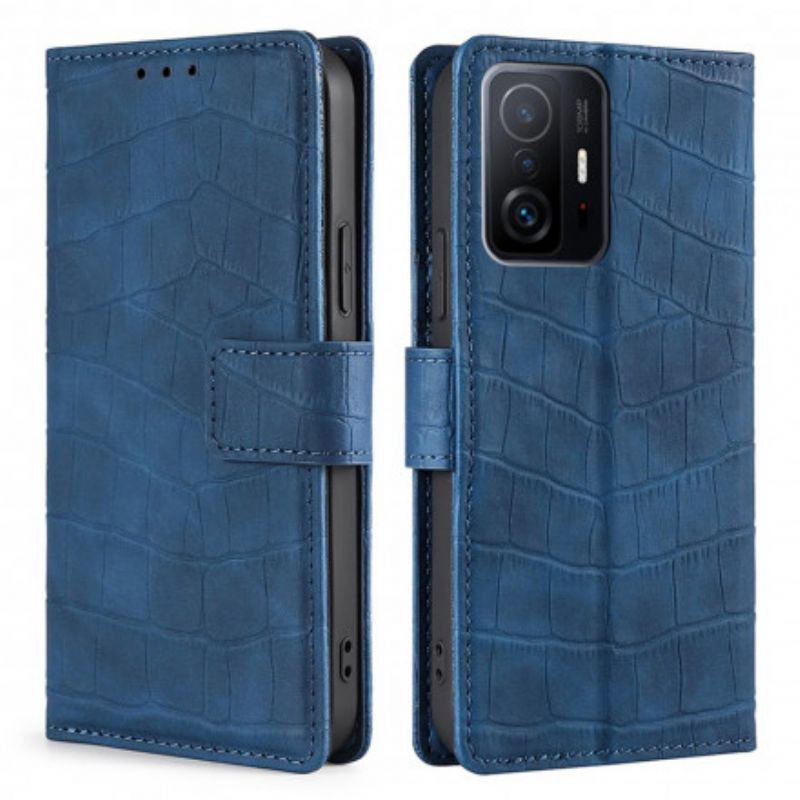 Folio Deksel Xiaomi Mi 11t / 11t Pro Krokodille Med Hudberøring