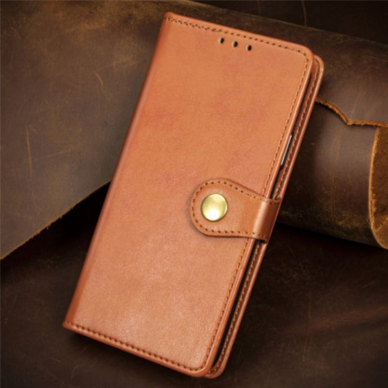 Folio Deksel Xiaomi Mi 11t / 11t Pro Kunstskinn Og Vintage Lås