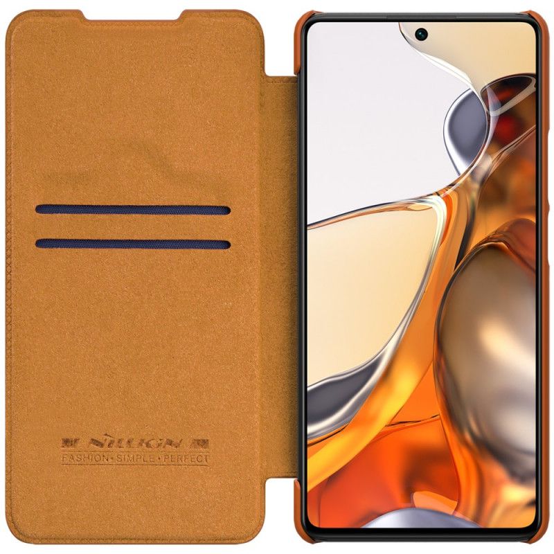 Folio Deksel Xiaomi Mi 11t / 11t Pro Nillkin Qin-serien