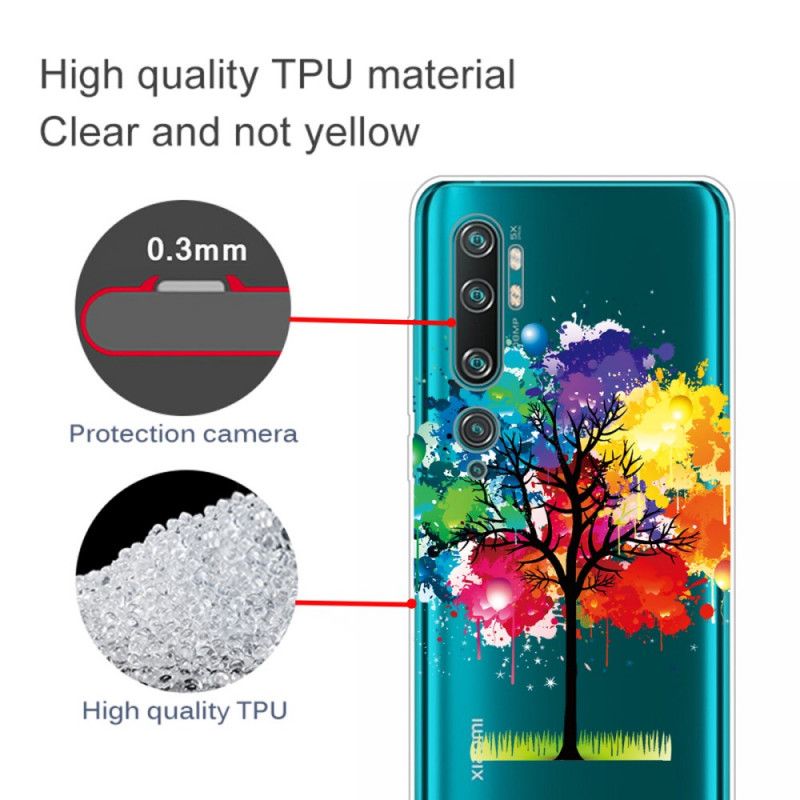 Deksel Xiaomi Mi Note 10 / 10 Pro Gjennomsiktig Akvarell Treet