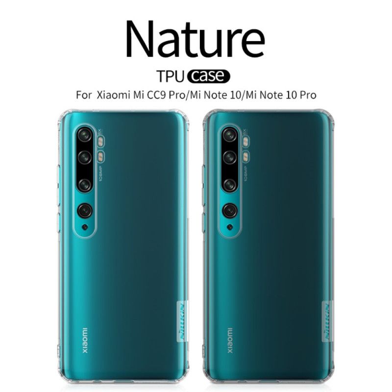 Deksel Xiaomi Mi Note 10 / 10 Pro Gjennomsiktig Gjennomsiktig Nillkin