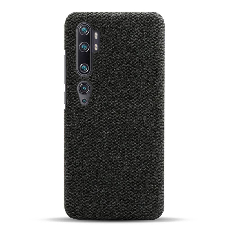 Deksel Xiaomi Mi Note 10 / 10 Pro Svart Mobildeksel Ksq Stofftekstur