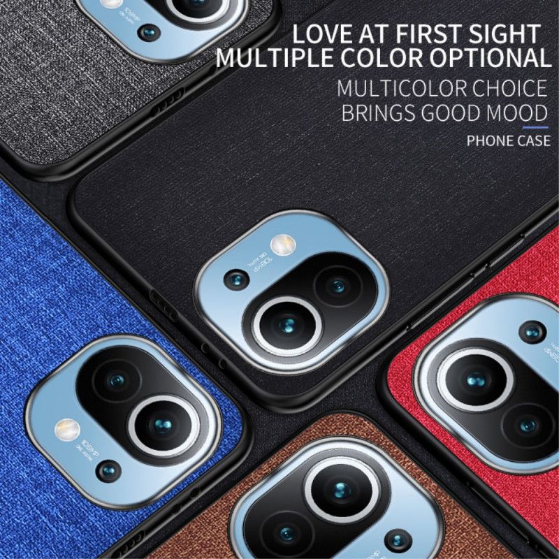 Deksel Xiaomi Mi 11 Svart Tekstur Av Stoff