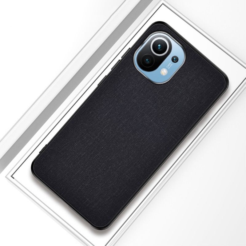 Deksel Xiaomi Mi 11 Svart Tekstur Av Stoff