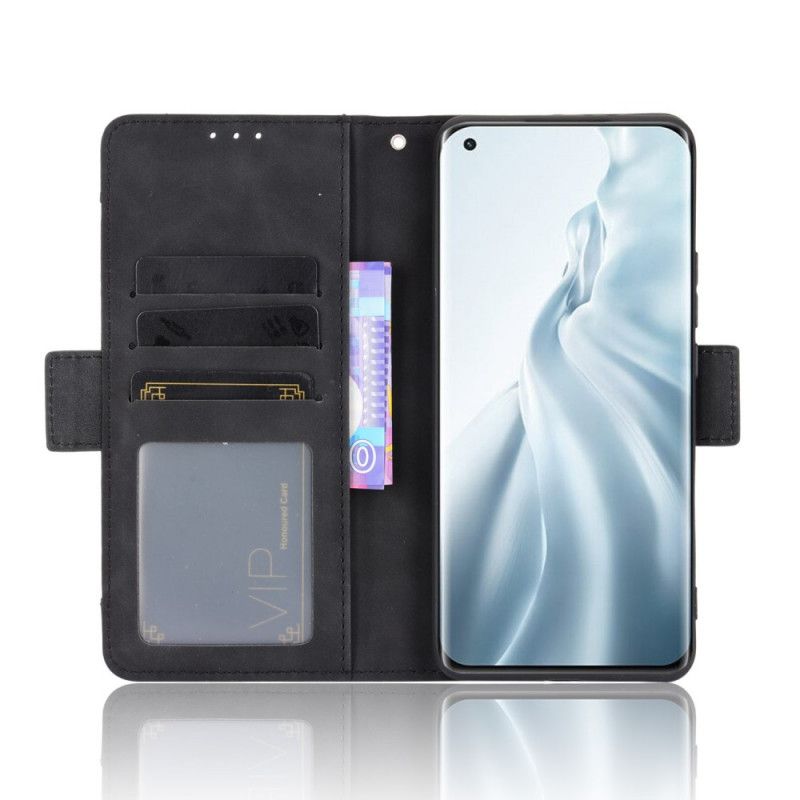 Folio Deksel Xiaomi Mi 11 Svart Førsteklasses Multikort