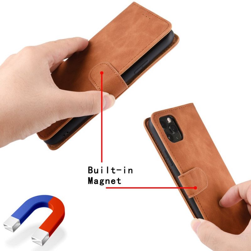 Lærdeksel Folio Deksel Xiaomi Mi 11 Svart Hud-Berøring