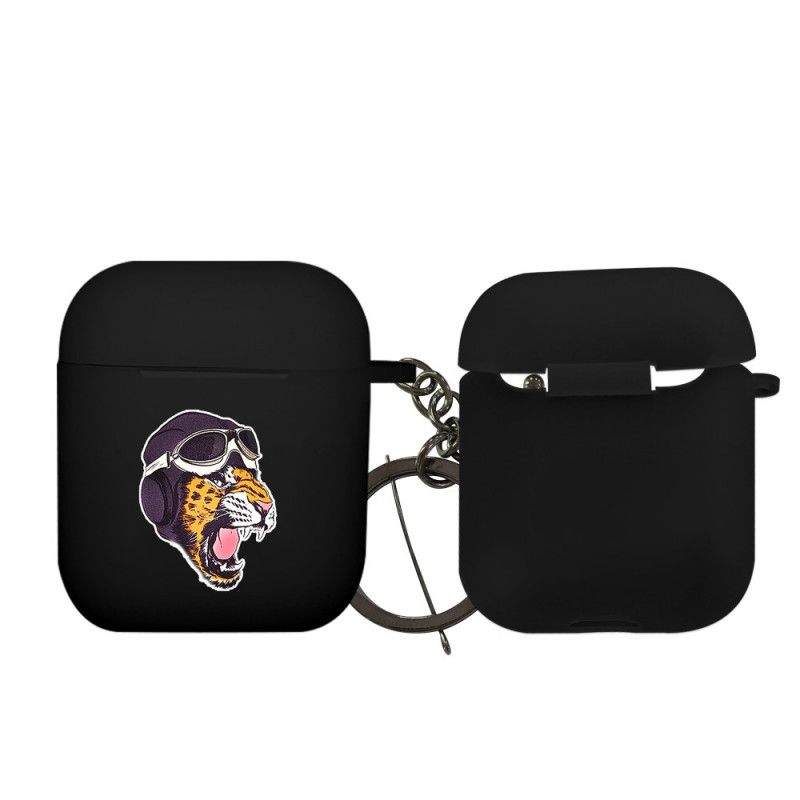 Deksel AirPods Oransje Dyreserie Nxed Med Karabinkrok