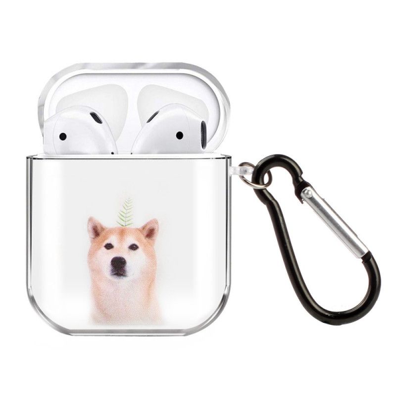 Deksel AirPods Svart Gjennomsiktig Silikonhundserie