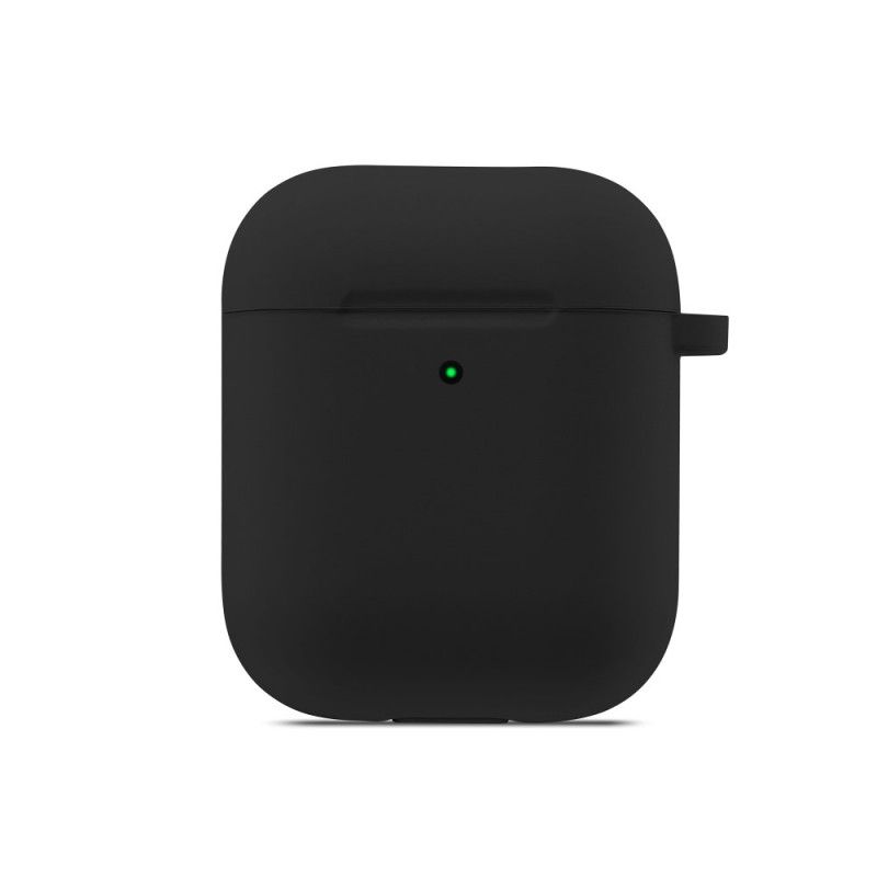 Deksel AirPods Svart Mobildeksel Med Øretelefonbeskytter Og Hatt Prins Karabinkrok