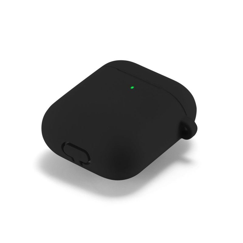 Deksel AirPods Svart Mobildeksel Med Øretelefonbeskytter Og Hatt Prins Karabinkrok