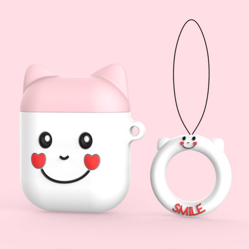 Deksel AirPods Svart Silcione Fun Ghost To-Tone
