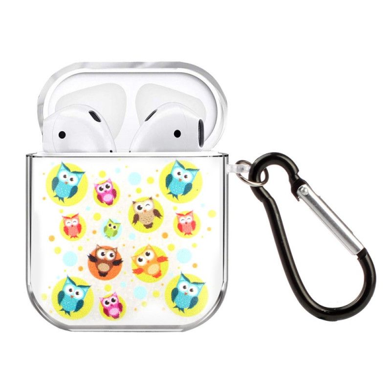 Deksel for AirPods Gul Gjennomsiktig Silikonfugleserie