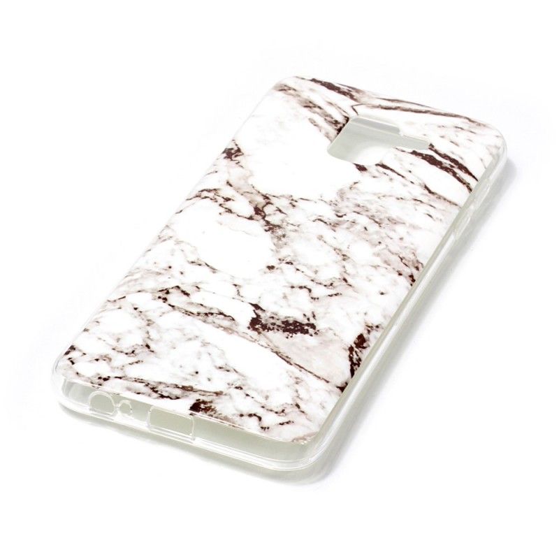 Deksel Samsung Galaxy J6 Svart Marmor