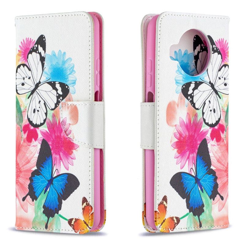 Folio Deksel Xiaomi Mi 10T Lite 5G / Redmi Note 9 Pro 5G Malte Sommerfugler