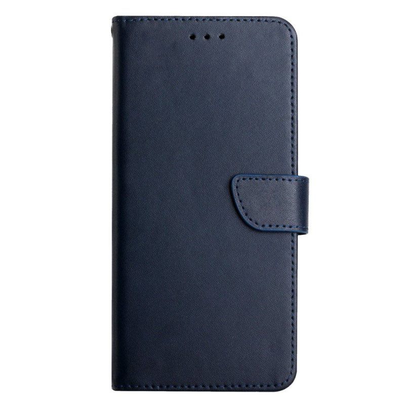 Folio Deksel Til Samsung Galaxy M23 5G Ekte Nappaskinn