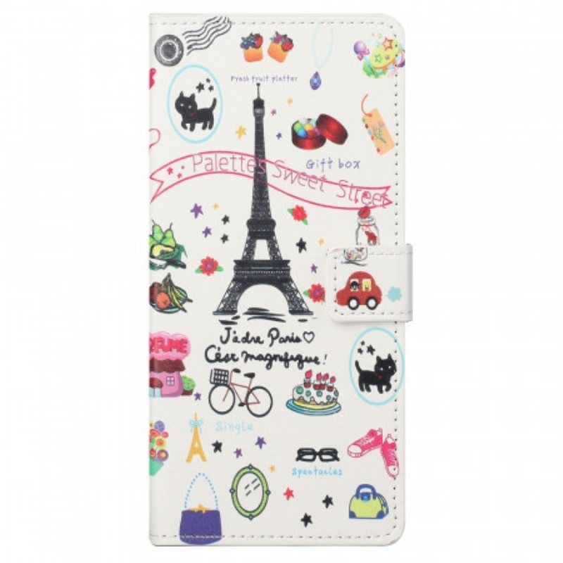 Folio Deksel Til Samsung Galaxy M23 5G Jeg Elsker Paris