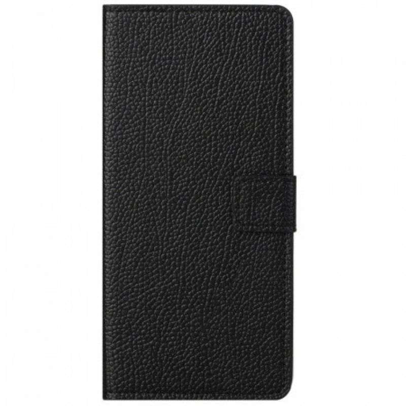 Folio Deksel Til Samsung Galaxy M23 5G Litchi Skinn Tekstur