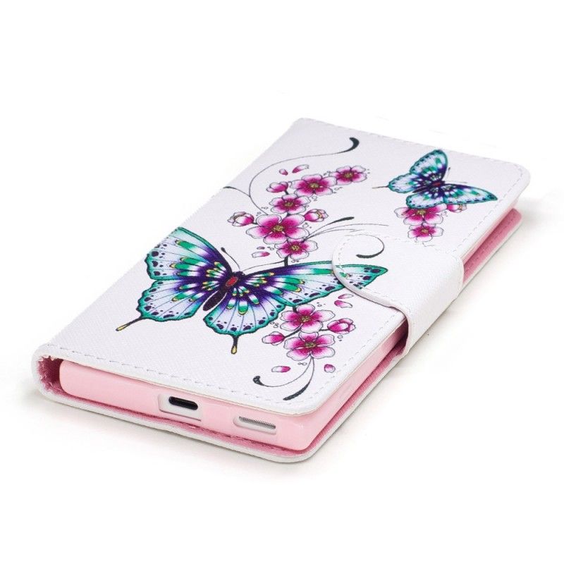 Folio Deksel Sony Xperia XA1 Fantastiske Sommerfugler Anti-fall