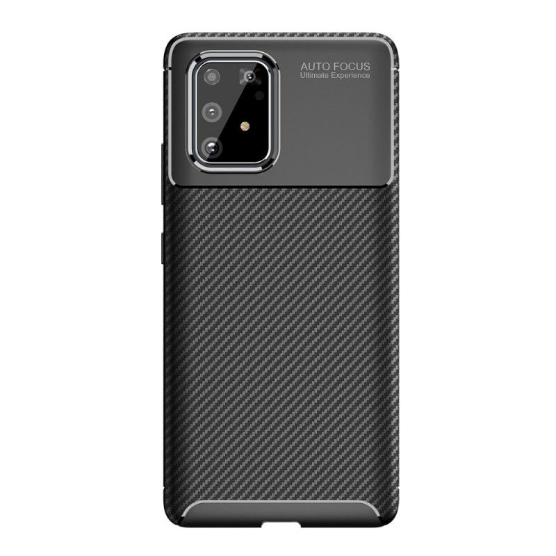 Deksel Samsung Galaxy S10 Lite Svart Fleksibel Karbonfibertekstur