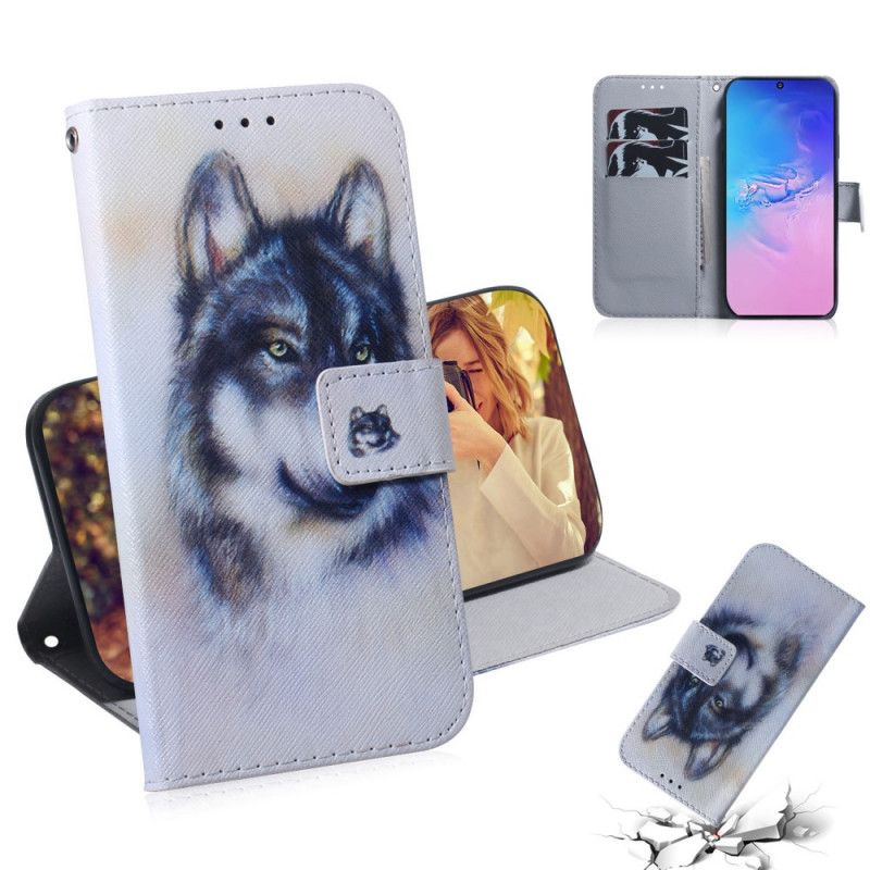 Lærdeksel Folio Deksel Samsung Galaxy S10 Lite Hundens Blikk