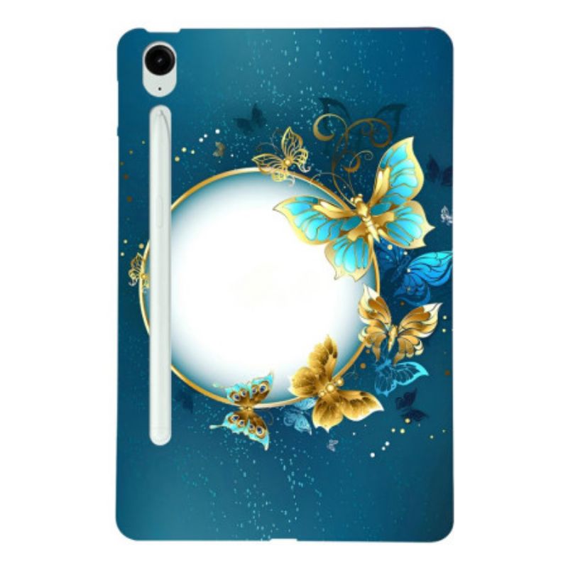 Deksel Samsung Galaxy Tab S10 Fe Plus Sirkel Og Sommerfugler