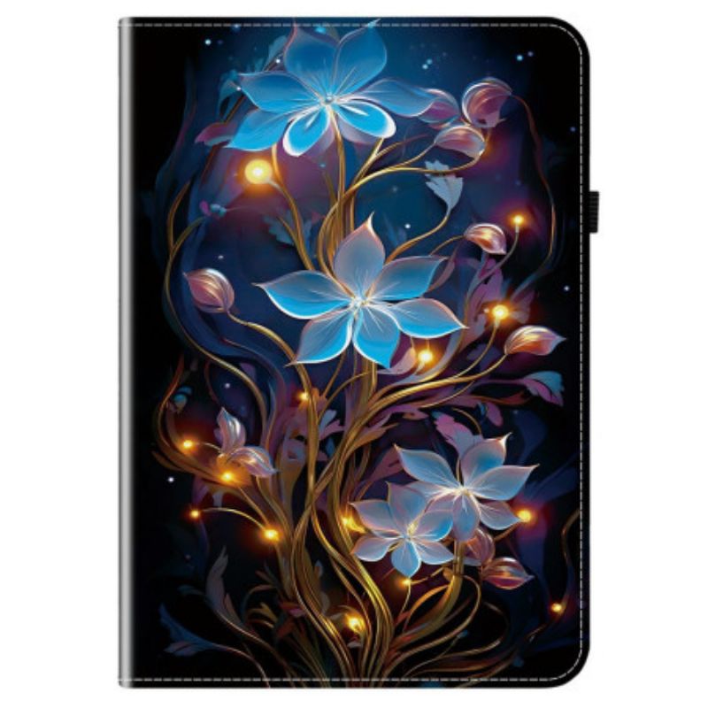 Etui Samsung Galaxy Tab S10 Fe Plus Blå Blomster