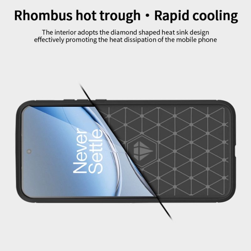 Deksel Oneplus Nord 4 Børstet Karbonfiber