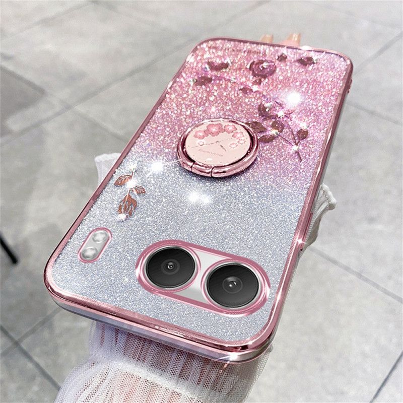 Deksel Oneplus Nord 4 Kadem Paljetter Og Rhinestones Ringholder Beskyttelse Deksel