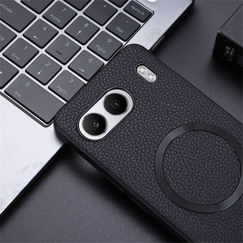 Deksel Oneplus Nord 4 Litchi-skinn Kompatibel Med Magsafe Beskyttelse Deksel