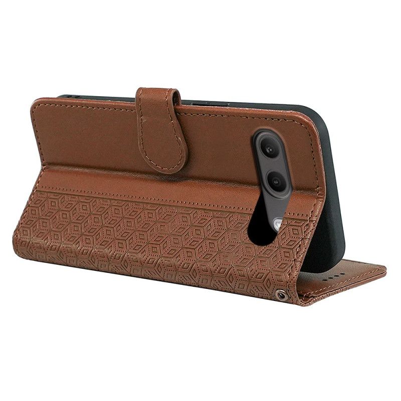 Folio Deksel Oneplus Nord 4 Kubisk Mønster