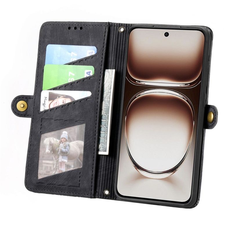 Folio Deksel Til Oneplus Nord 4 Lommebok Med Geometrisk Mønster