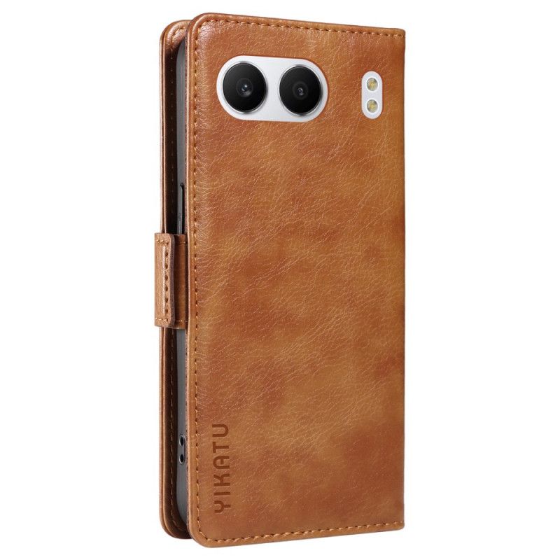 Folio Deksel Til Oneplus Nord 4 Yikatu Litchi-kunstskinn