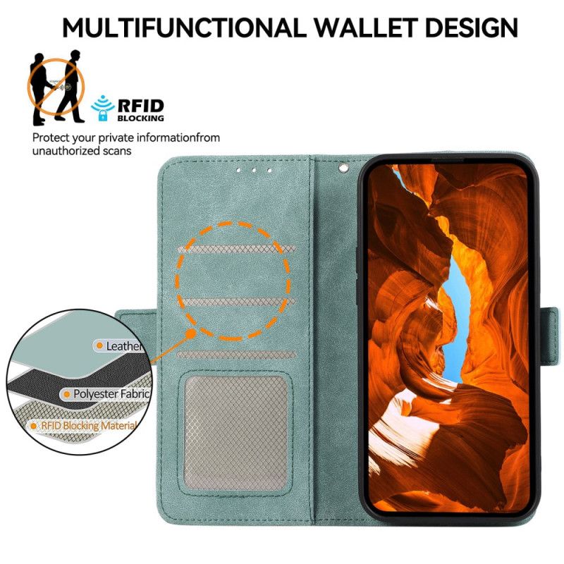 Lærdeksel Folio Deksel Oneplus Nord 4 Mobildeksel Abeel Rfid-blokkering