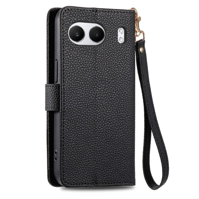 Lærdeksel Folio Deksel Oneplus Nord 4 Mobildeksel Hjerte Rfid-blokkerende Lommebok