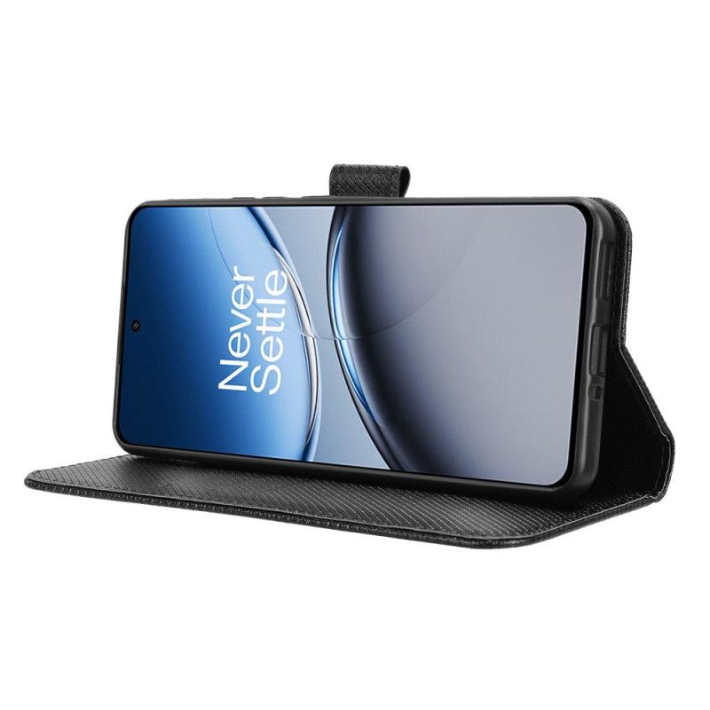 Lærdeksel Folio Deksel Oneplus Nord 4 Mobildeksel Vektet Rem