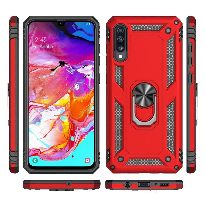Deksel for Samsung Galaxy A70 Svart Premium Ring