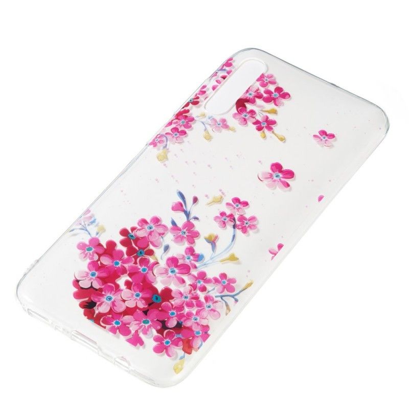 Deksel Samsung Galaxy A70 Liten Rosa Hage Anti-fall