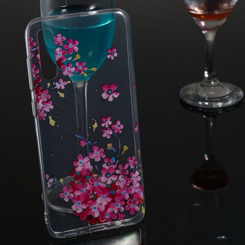 Deksel Samsung Galaxy A70 Liten Rosa Hage Anti-fall