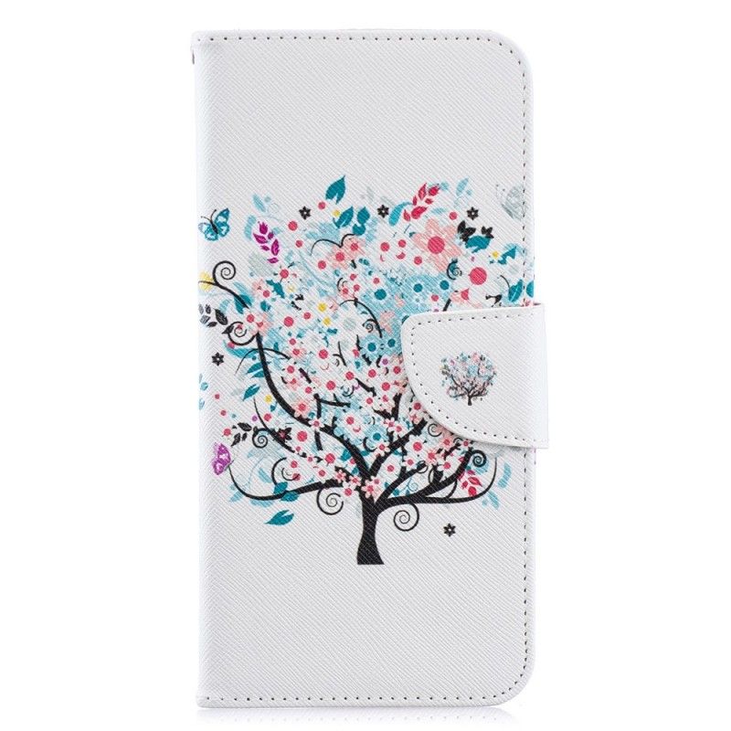 Folio Deksel for Samsung Galaxy A70 Blomstret Tre