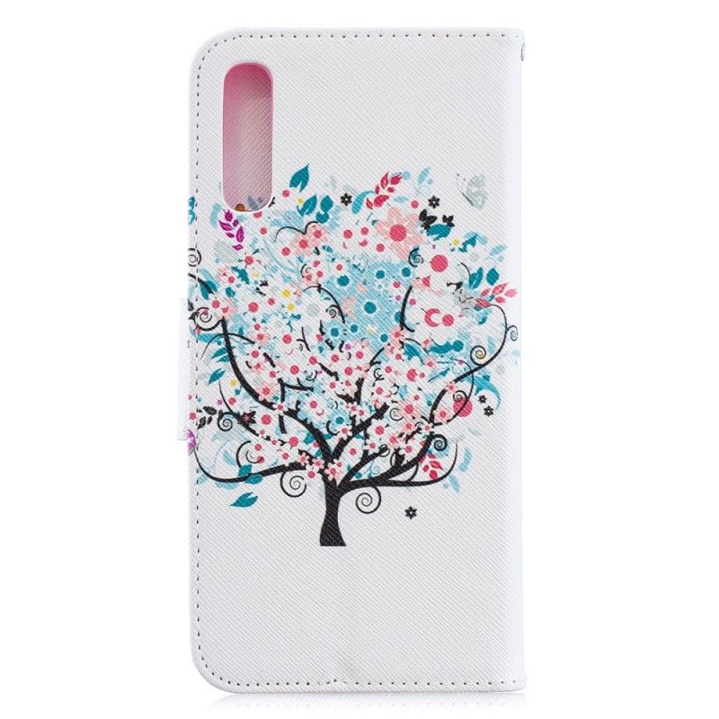 Folio Deksel for Samsung Galaxy A70 Blomstret Tre