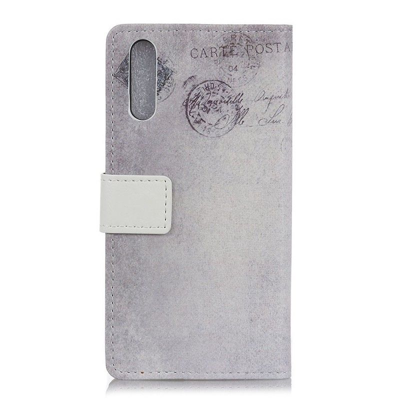 Folio Deksel for Samsung Galaxy A70 Omreisende Katt
