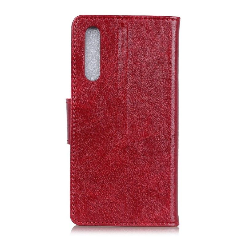 Folio Deksel for Samsung Galaxy A70 Svart Skinnende Skinneffekt