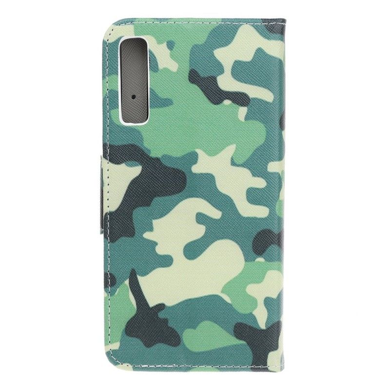 Folio Deksel Samsung Galaxy A70 Militær Kamuflasje
