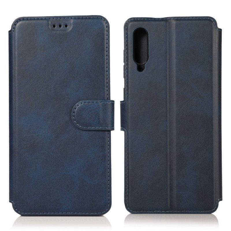 Folio Deksel Samsung Galaxy A70 Rød Luksus Skinneffekt Beskyttelse