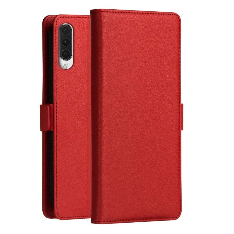 Lærdeksel Folio Deksel Samsung Galaxy A70 Svart Mobildeksel Dzgogo Miloserie