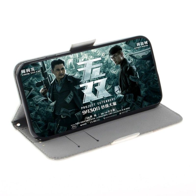 Folio Deksel for Sony Xperia 10 Plus Blomstrende Gren Med Tanga