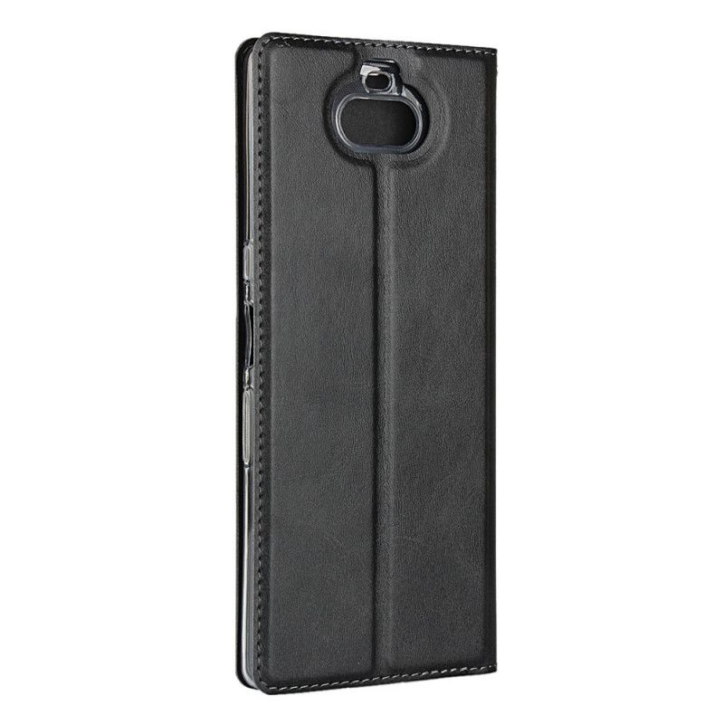 Folio Deksel Sony Xperia 10 Plus Svart Tynnhet I Tanga Beskyttelse