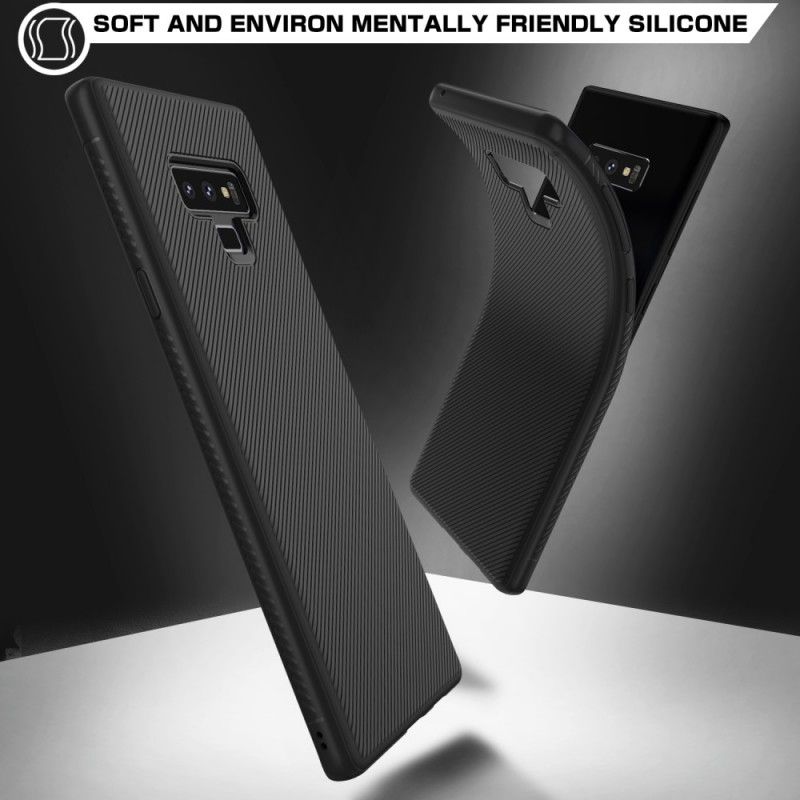 Deksel Samsung Galaxy Note 9 Lilla Sklisikker Vevd Anti-fall