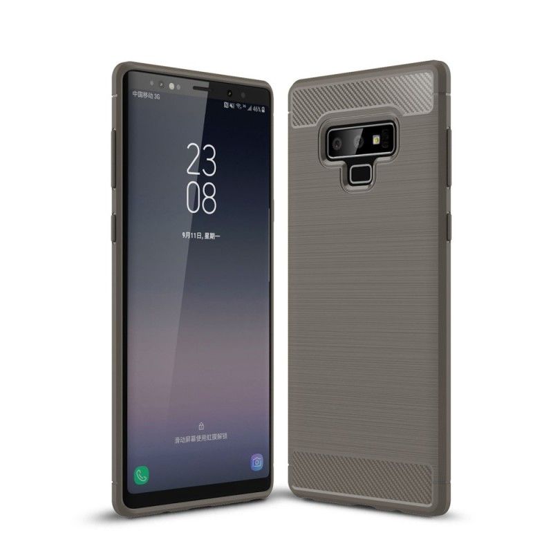 Deksel Samsung Galaxy Note 9 Svart Børstet Karbonfiber