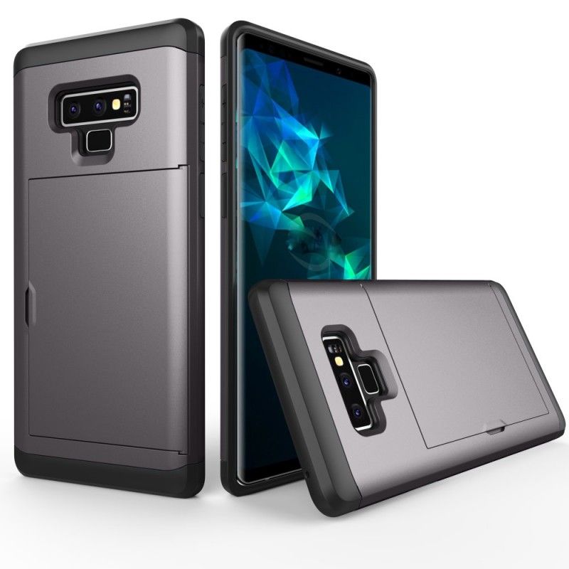 Deksel Samsung Galaxy Note 9 Svart Stiv Prangende Kortholder